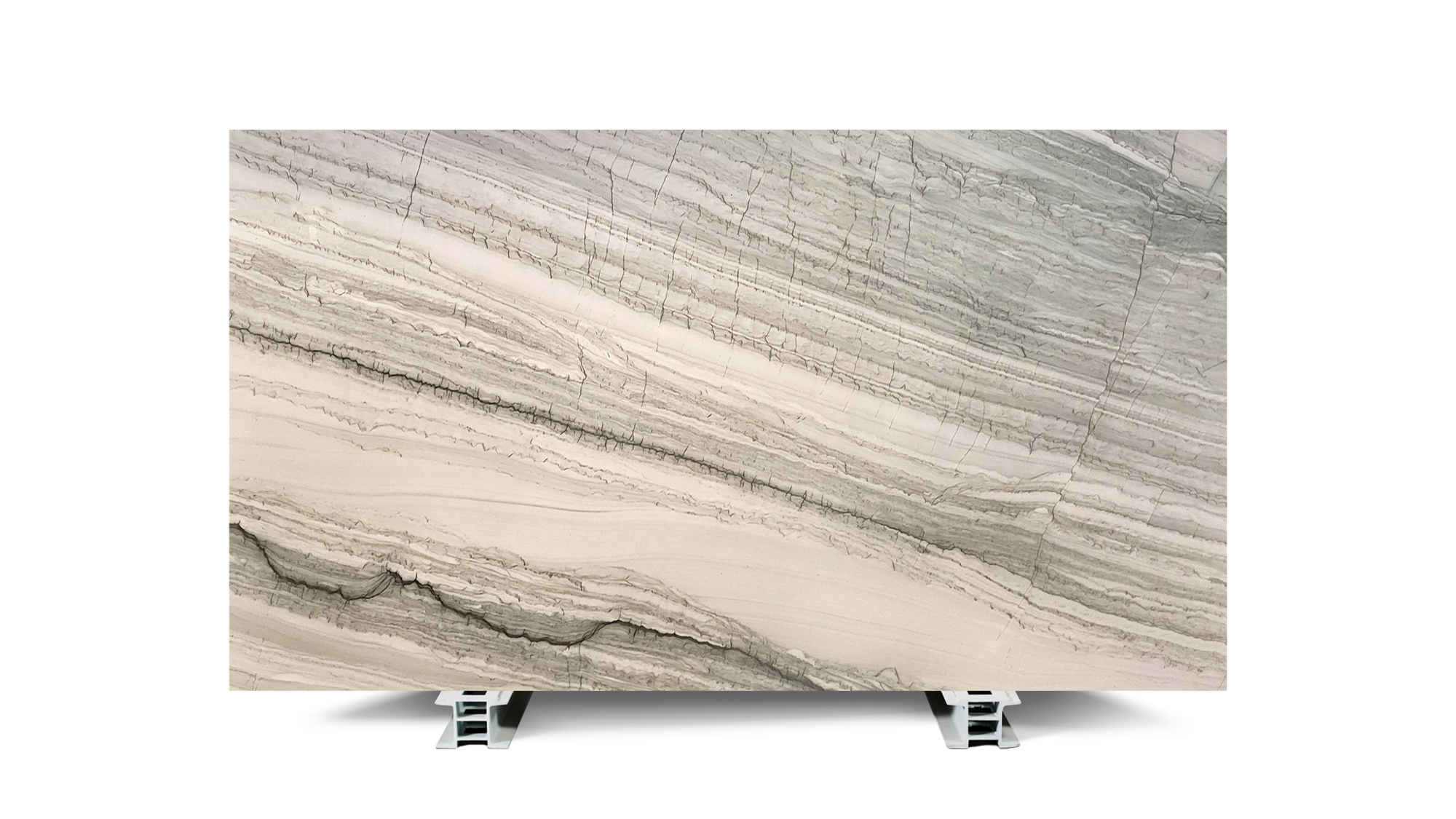 Brachot POLARIS PEARL — Quartzite, Gris